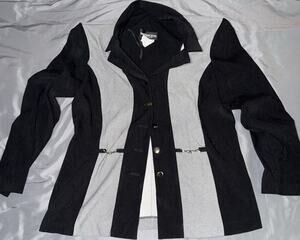 Michael Blair Women’s Black Gray Colorblock Blazer Business Size 12